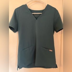 Figs scrub set - size small - Caribbean blue